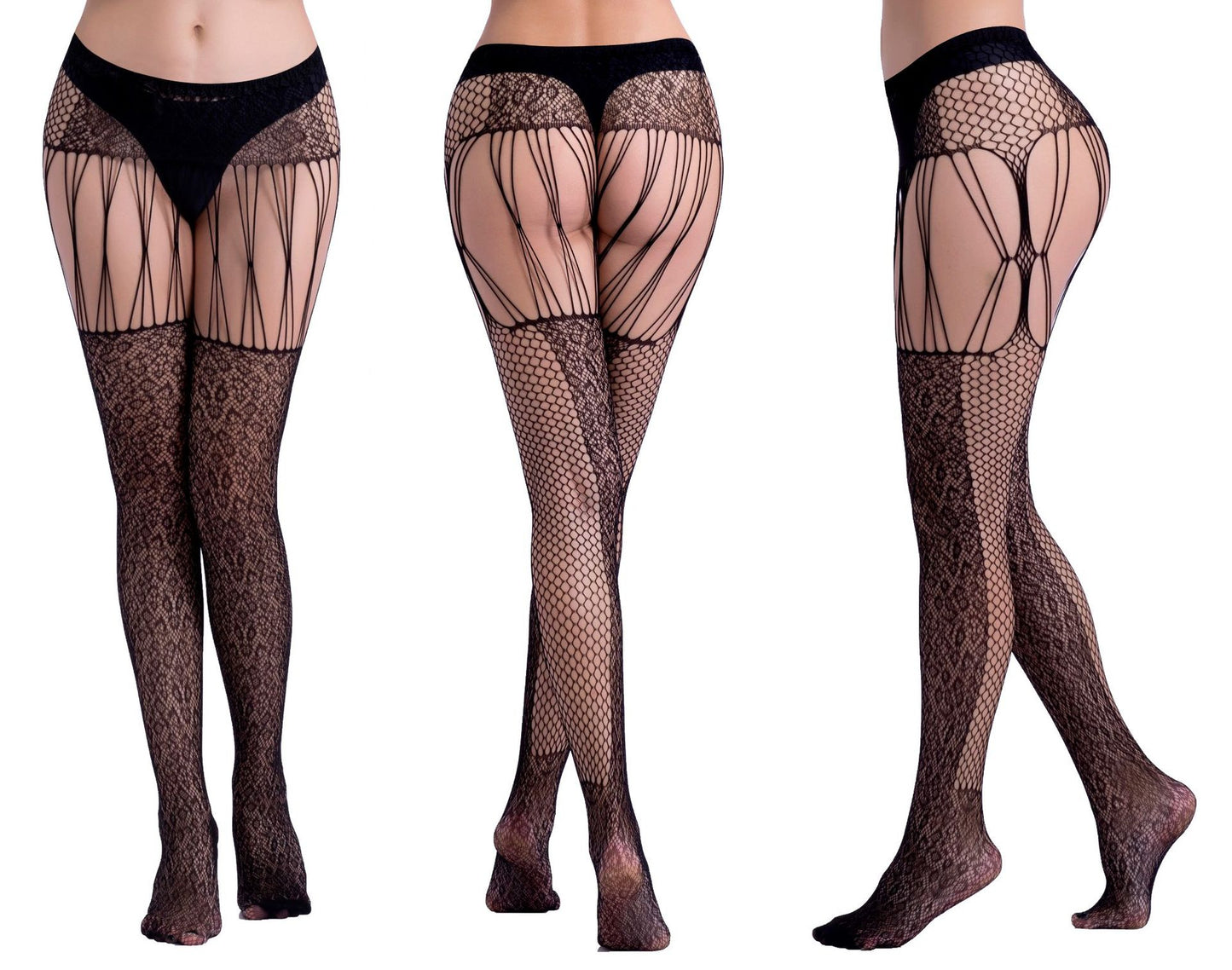 Yue Die, a generation of erotic underwear, hollow suspenders, jacquard pants, leggings, pantyhose, large mesh, fishnet socks, Europe and the United States