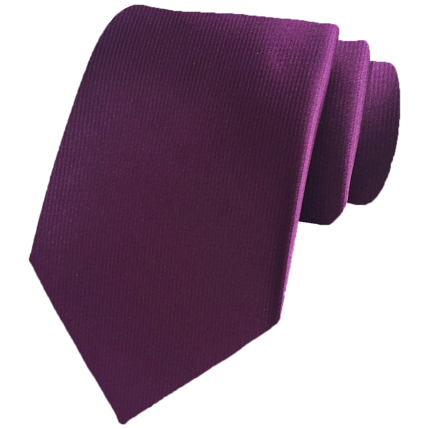 Howwide Classic Men's Ties Jacquard Woven Necktie Formal Tie Solid Color Purple