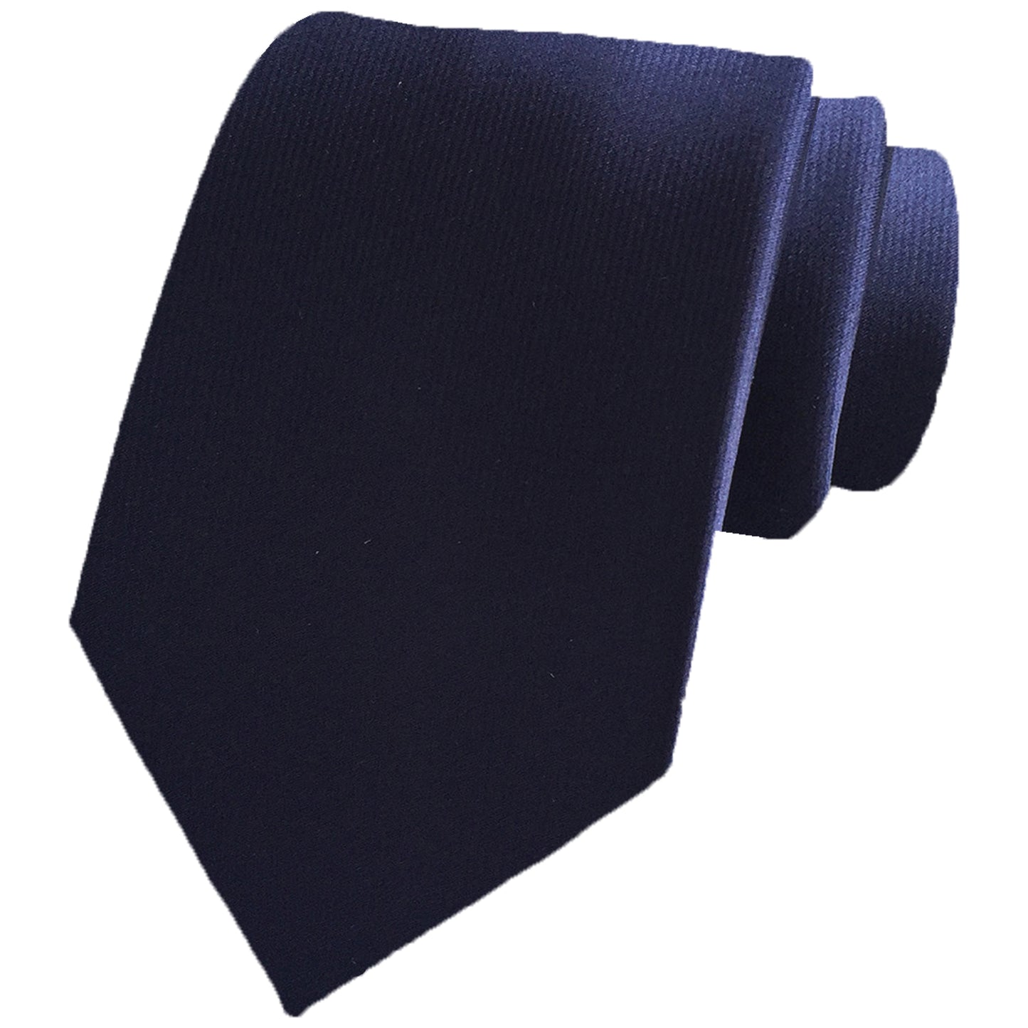 Howwide Classic Men's Ties Jacquard Woven Necktie Formal Tie Solid Color Navy Blue