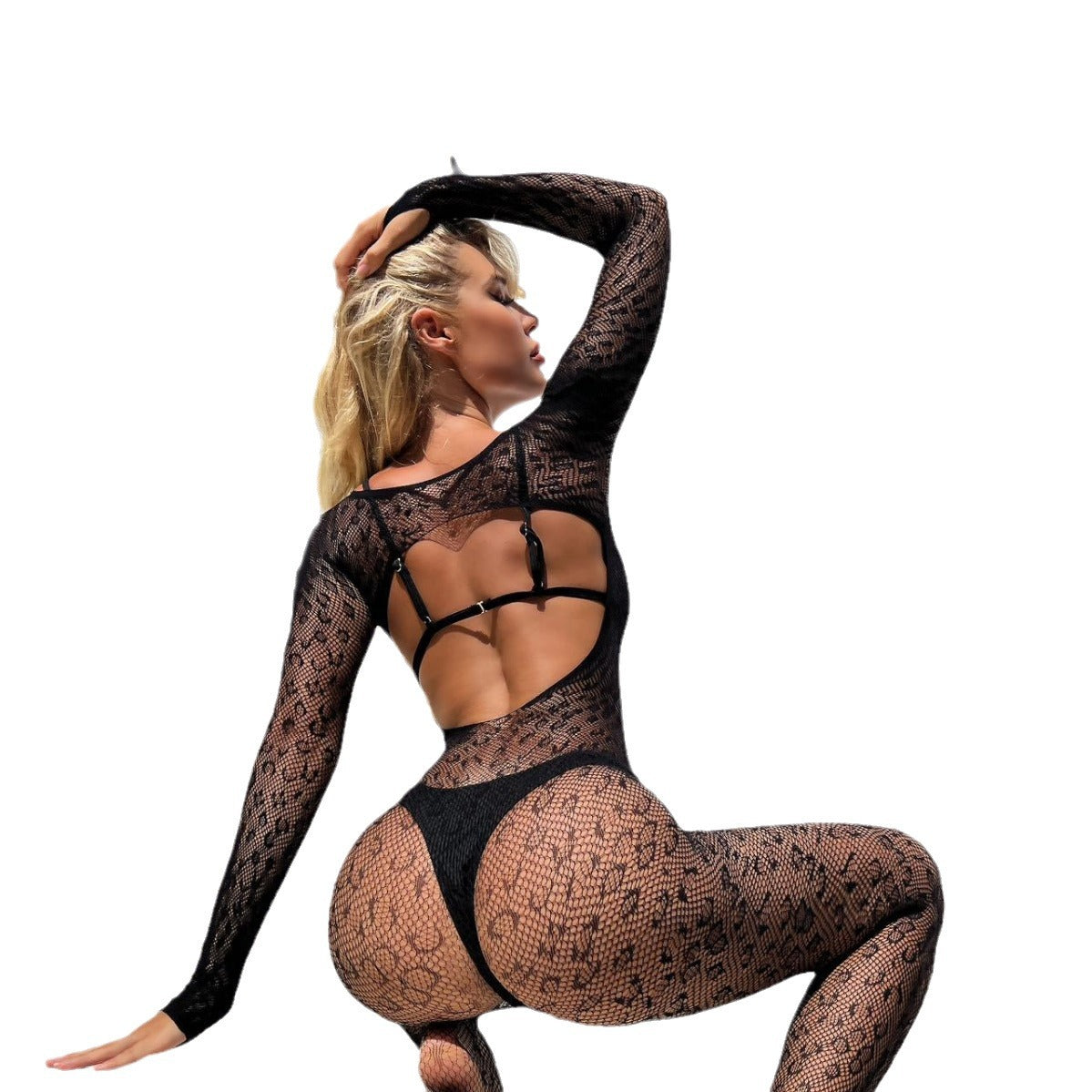 Yue Die's new erotic nettire, European and American leopard print style, sexy temptation, passion uniform, spot YD262