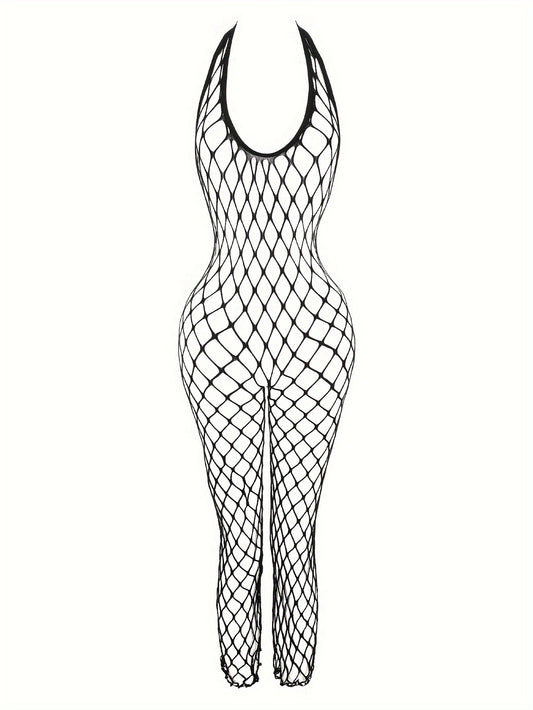 European and American backless mature full-bodied one-piece netsuit sexy cut-out passion temptation spot 9159