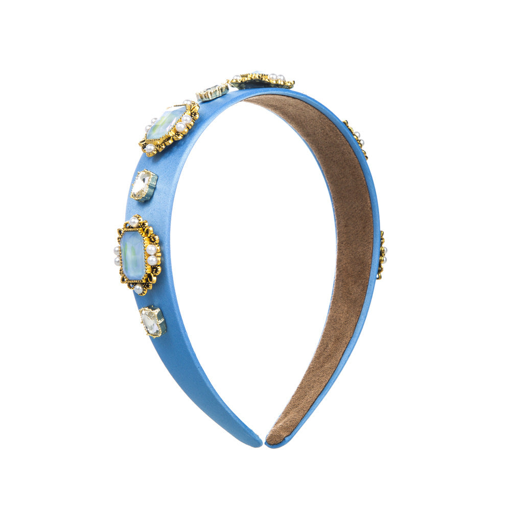 Heming's new headband, European and American fashion temperament, baroque diamond-encrusted high-end headband, versatile girl's hair accessories