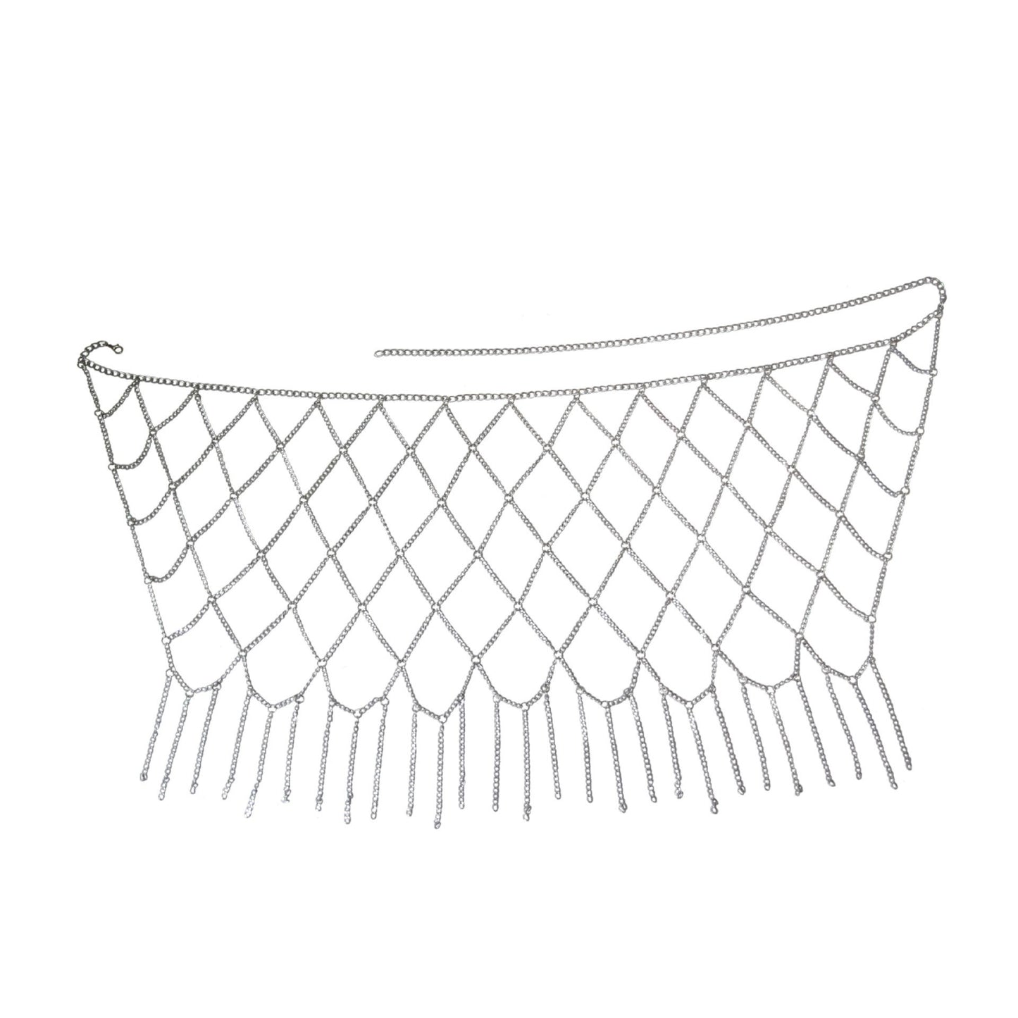 New European and American cross-border jewelry fishnet sexy pendant waist chain personality retro tassel versatile multi-layer waist chain