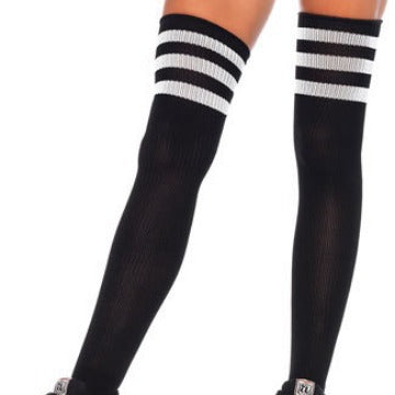 Yue Die Japanese Amazon Sex Cotton Socks Three Bars School Girls High Socks College Long Knee Socks XS03
