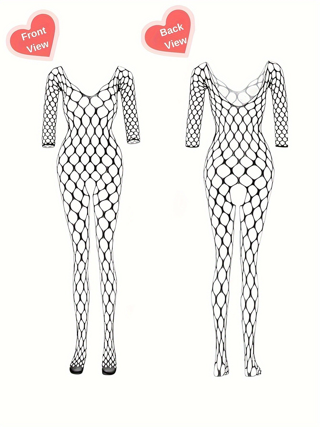 8948 cross-border hot erotic underwear sexy one-piece net pants mid-sleeved cut-out one-piece net tights