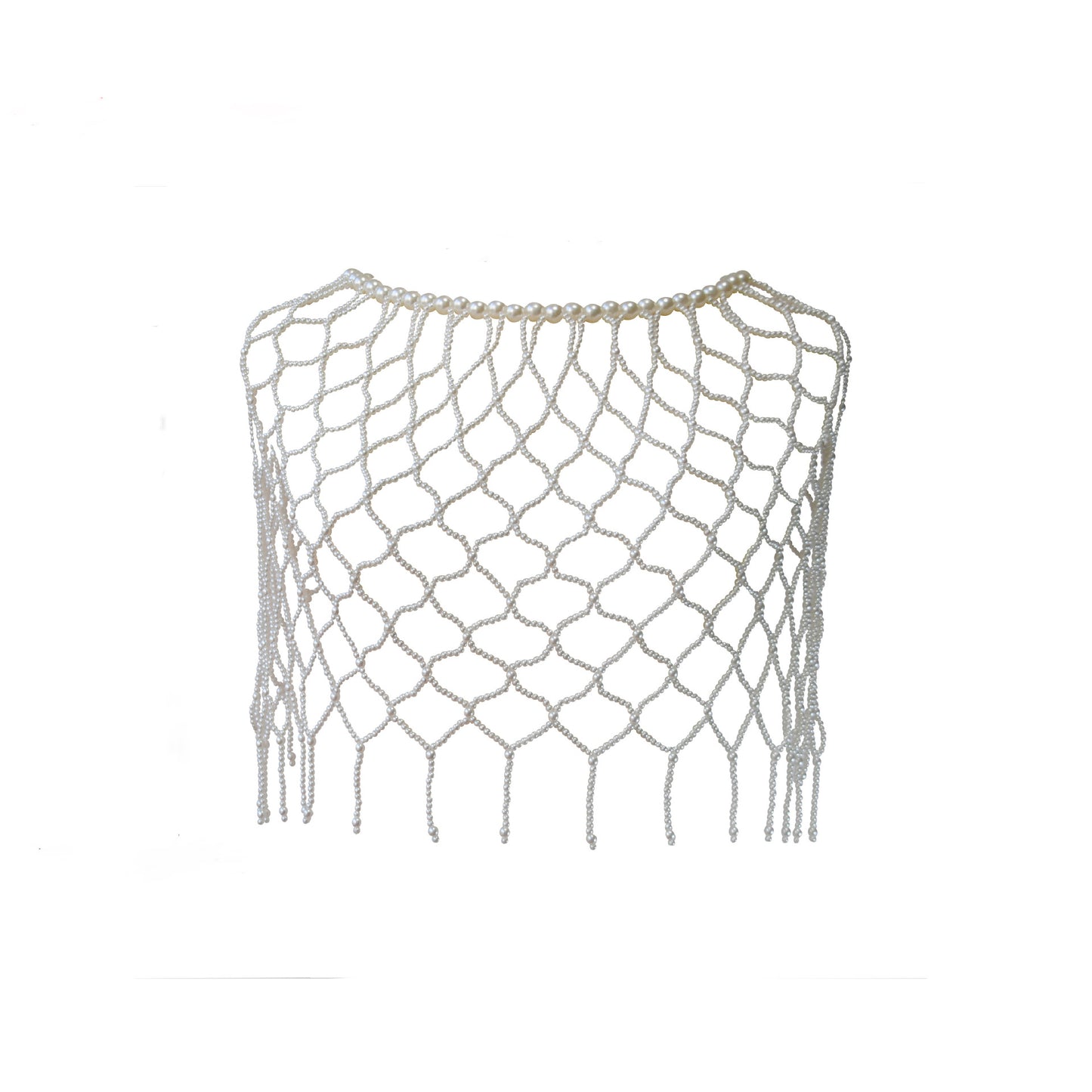 New European and American personality creative jewelry hollow pearl chest chain sexy fashion pearl blouse hipster body chain