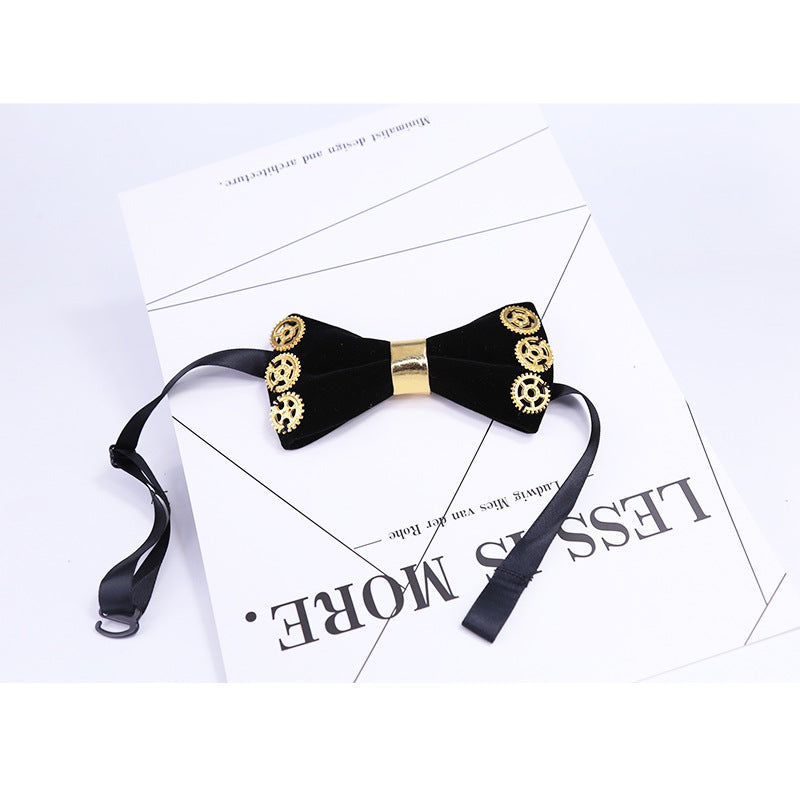 bow tie men's wedding dress bow bow Korean version of punk style performance suit versatile college style bow tie