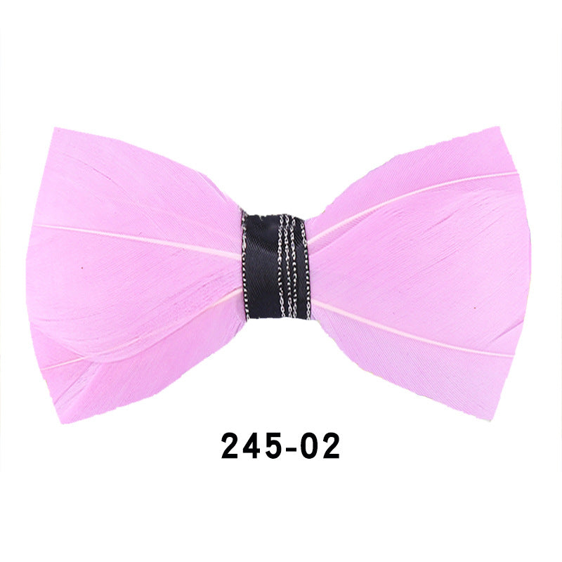 Rose Red Fashion Men's Wedding Groom Groomsman Banquet Korean Bow Tie British Style Bow