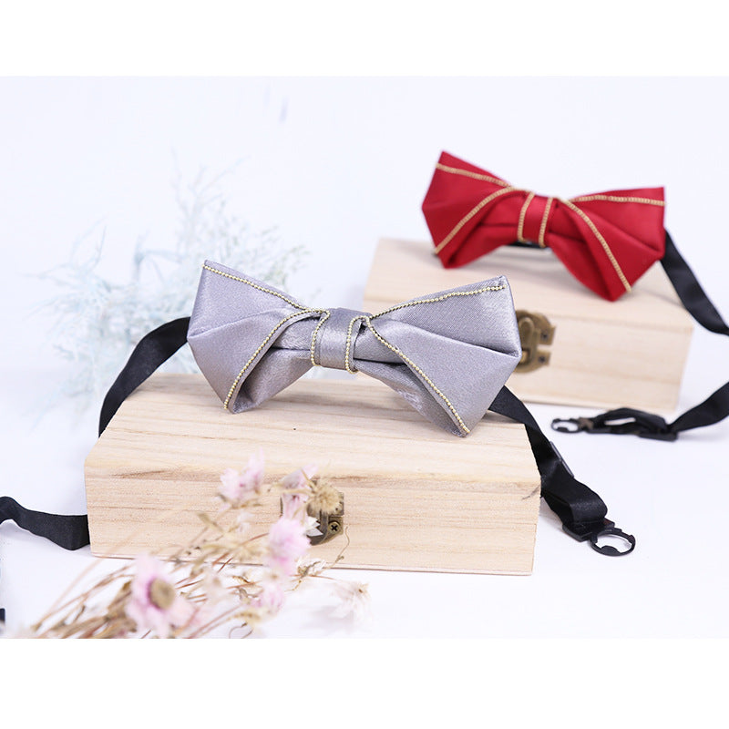 red bow tie men's spot wholesale groom best man bow knot korean fashion boys business bow tie