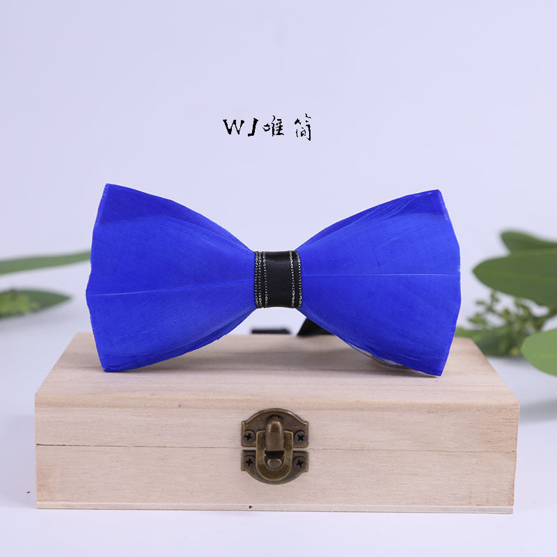 Rose Red Fashion Men's Wedding Groom Groomsman Banquet Korean Bow Tie British Style Bow