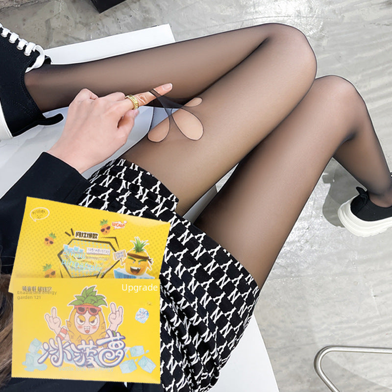 Stockings, women's alphabet socks, flowers, sexy anti-hook silk pantyhose, wild Korean version of the net socks, lace, beautiful legs, butterfly socks