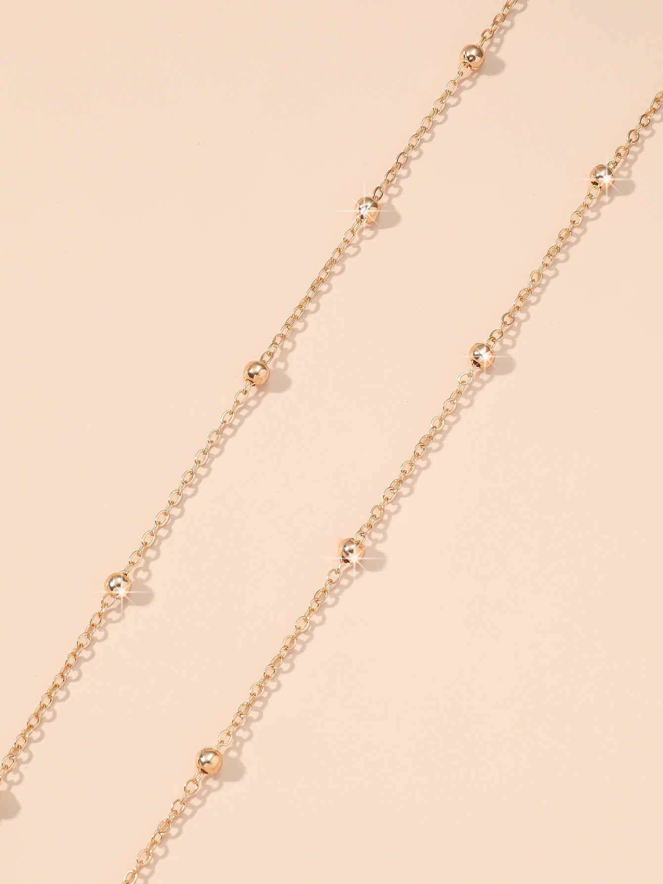 The new jewelry is fashionable, simple, gold, beaded, hollow, versatile, waist chain, temperament, personality, body chain