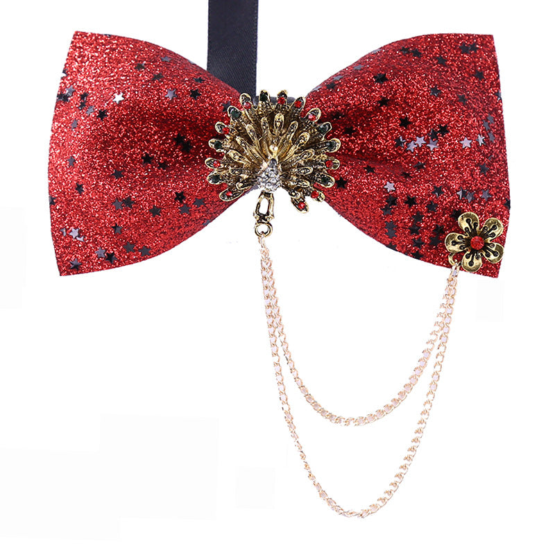 Collar flower female British college style student bow bow stewardess bank occupation bow tie shirt accessories collar flower check red