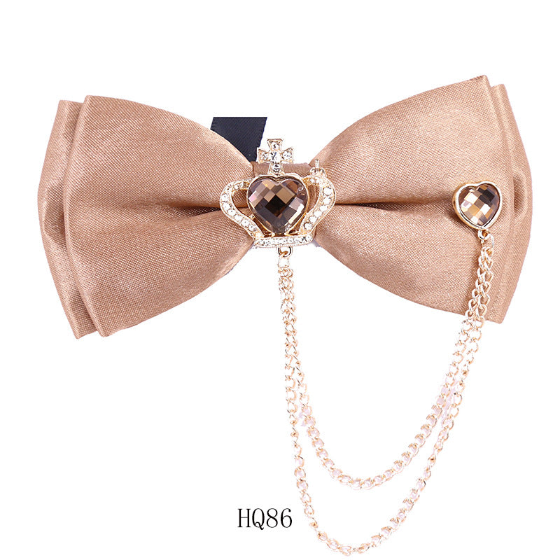 Collar flower female British college style student bow bow stewardess bank occupation bow tie shirt accessories collar flower check red