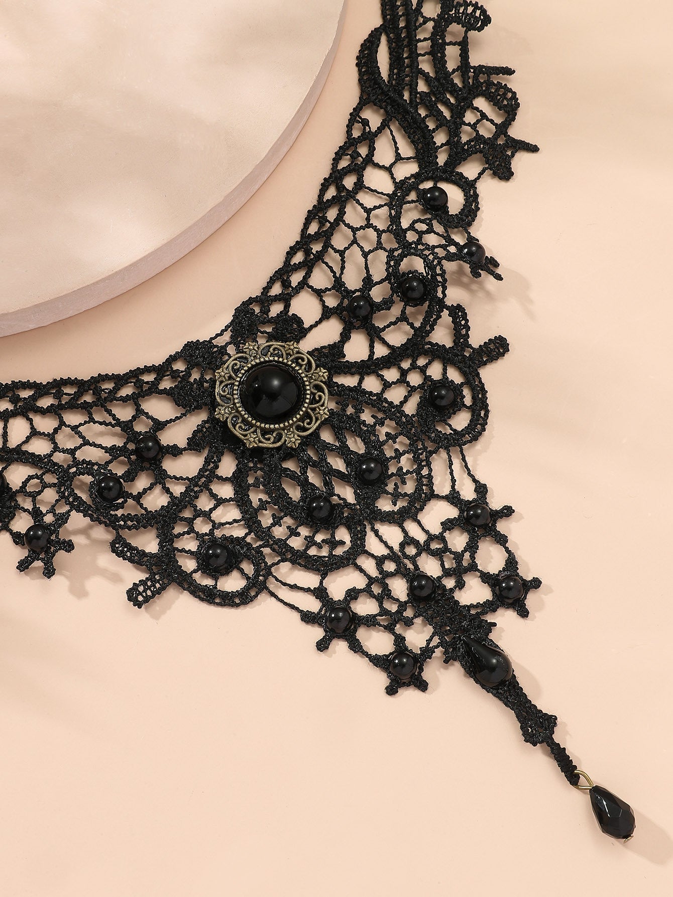 New cross-border lace women's necklace women's original simple exaggerated black clavicle chain fake collar ornament