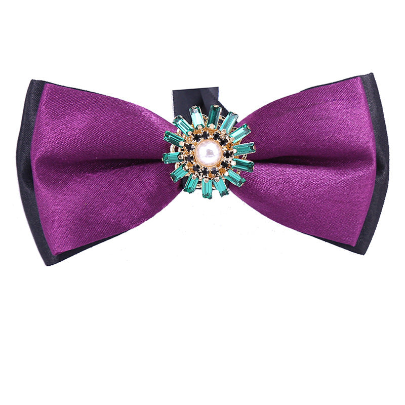 Collar flower female British college style student bow bow stewardess bank occupation bow tie shirt accessories collar flower check red
