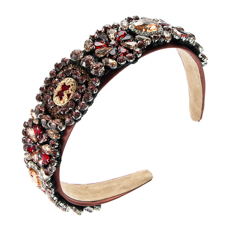 Heming headbands, new fashion personality, full of diamonds, gorgeous European and American style baroque headbands, ladies prom, street photography hair accessories