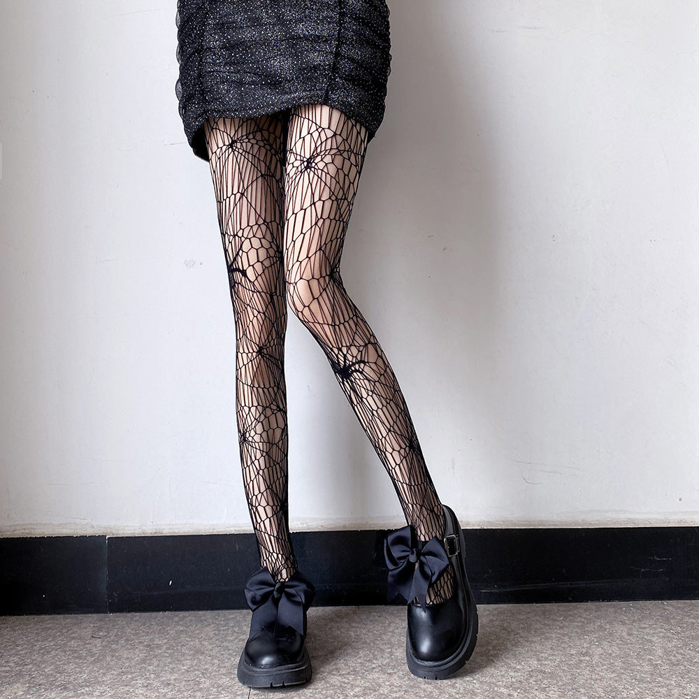 European and American cross-border new net pants Halloween hot selling hot net socks sexy hollow cute fishnet stockings WK series