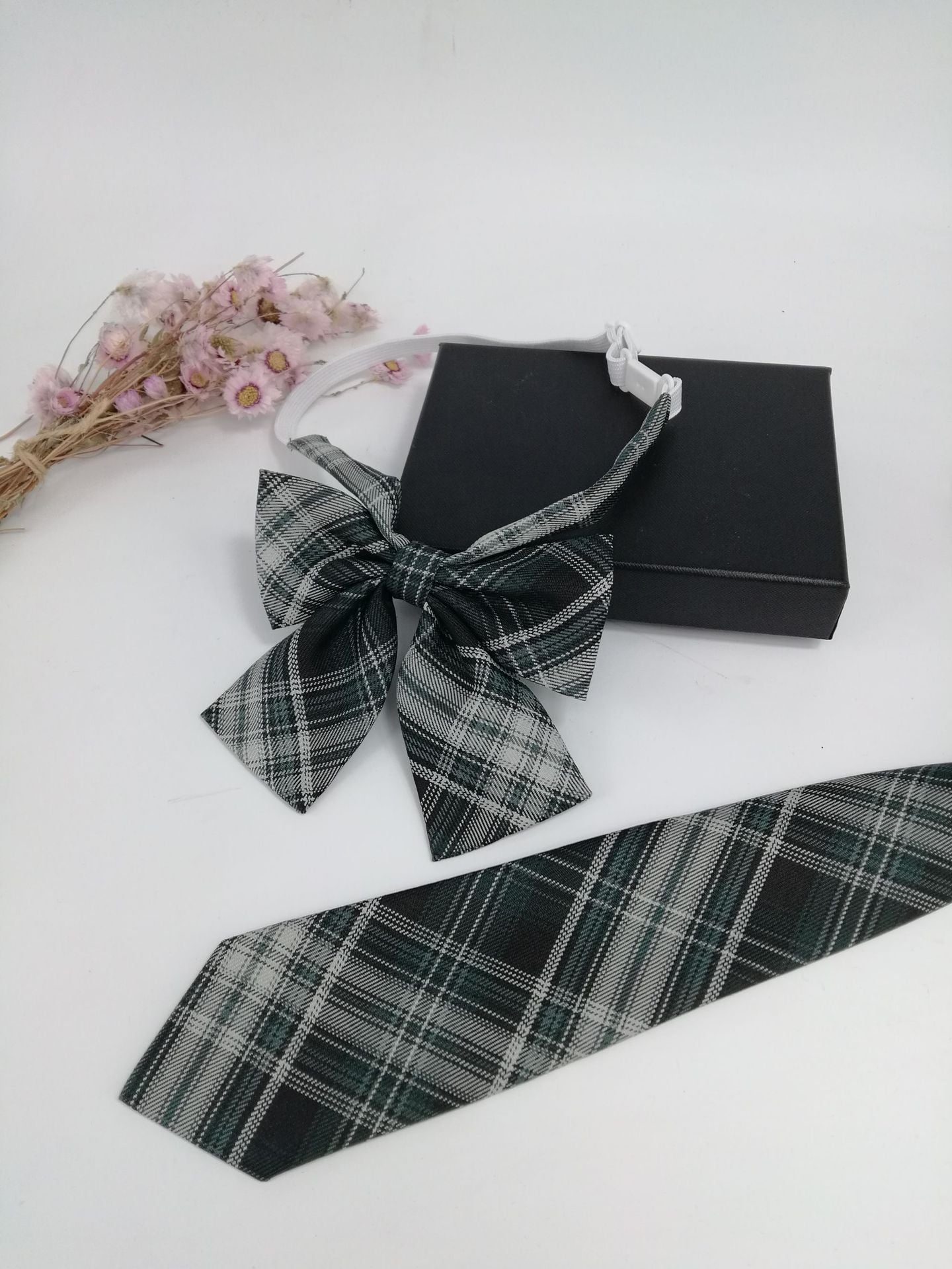 Collar flower female British college style student bow bow stewardess bank occupation bow tie shirt accessories collar flower check red