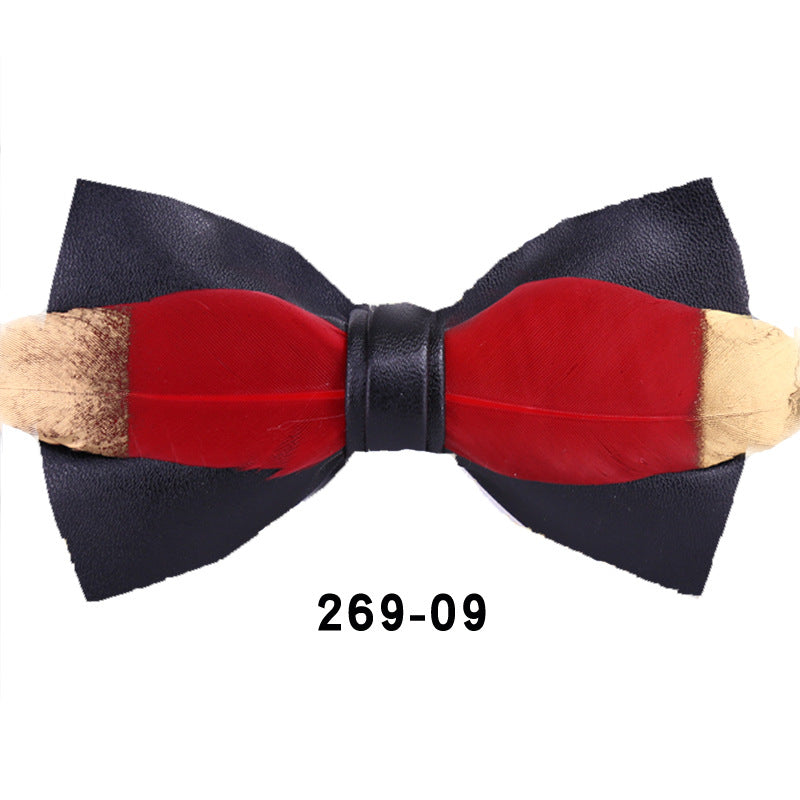 269 men's wedding banquet wedding formal wear clay pot bow Japanese and Korean business shirt casual collar flowers