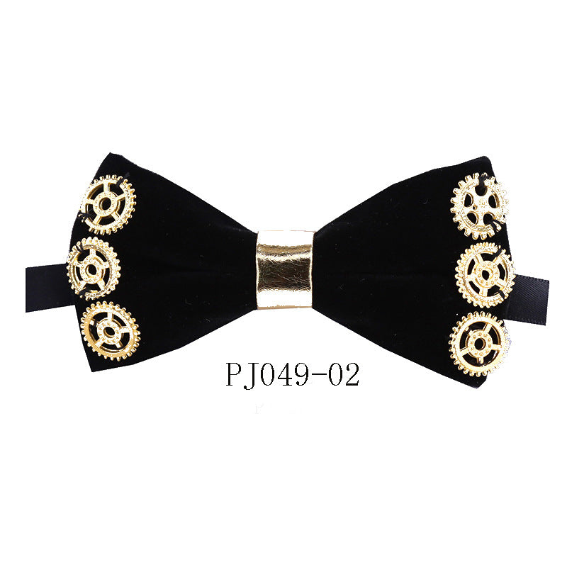 bow tie men's wedding dress bow bow Korean version of punk style performance suit versatile college style bow tie