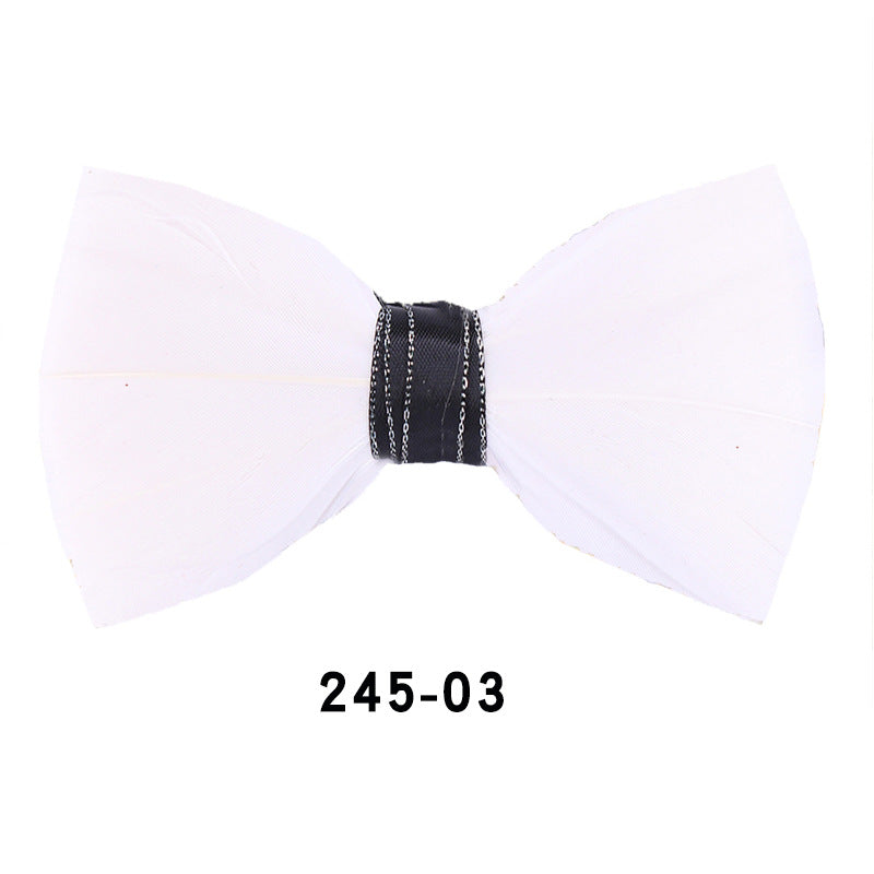 Rose Red Fashion Men's Wedding Groom Groomsman Banquet Korean Bow Tie British Style Bow