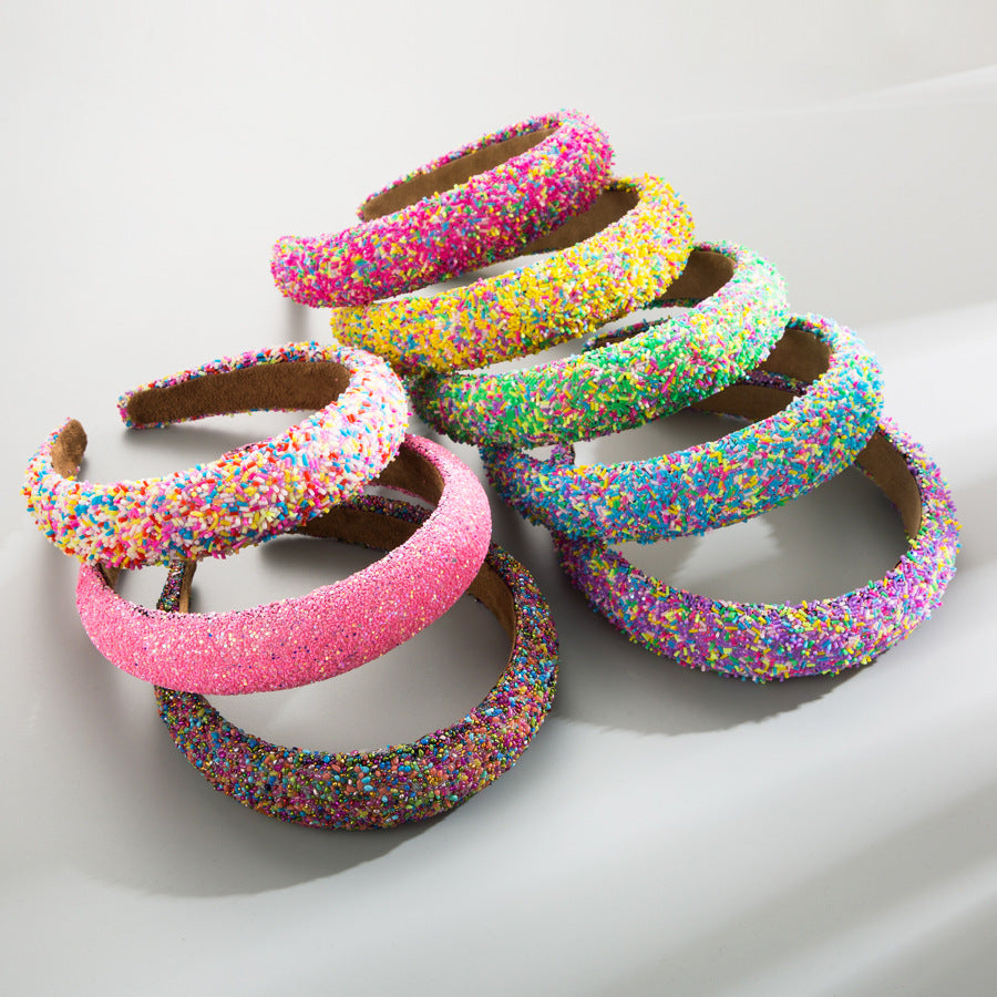 And Ming headbands Europe and the United States new sponge fashion wide-brimmed headbands for girls versatile wide-brimmed hair wash face ornament wholesale