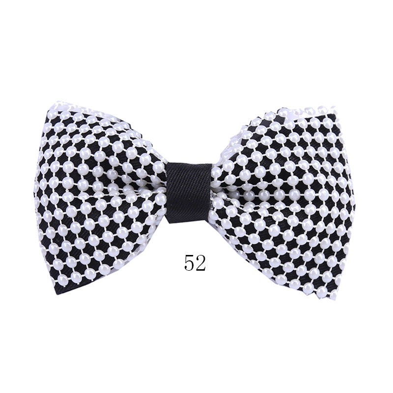 Student Classic Daily White Shirt Versatile Bow Tie Business Bow Tie Korean Collar Flower
