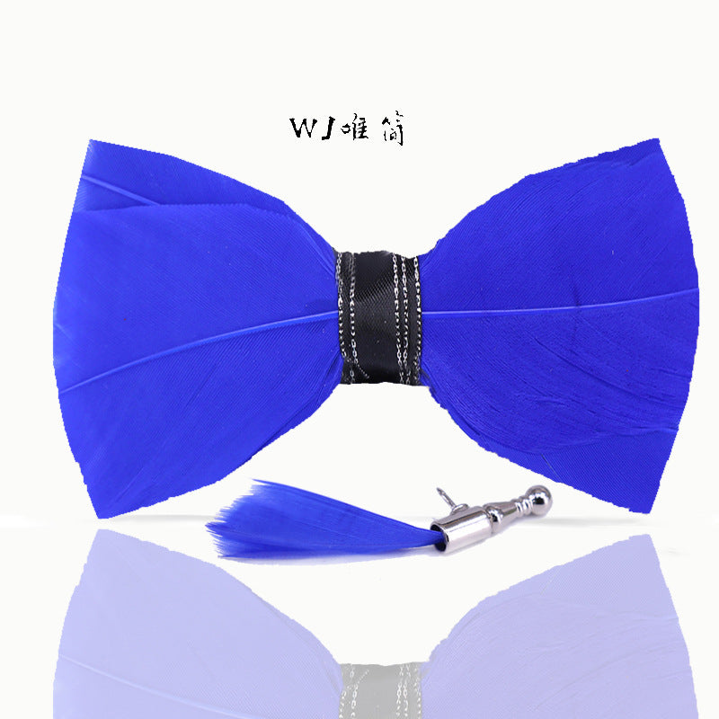 Rose Red Fashion Men's Wedding Groom Groomsman Banquet Korean Bow Tie British Style Bow