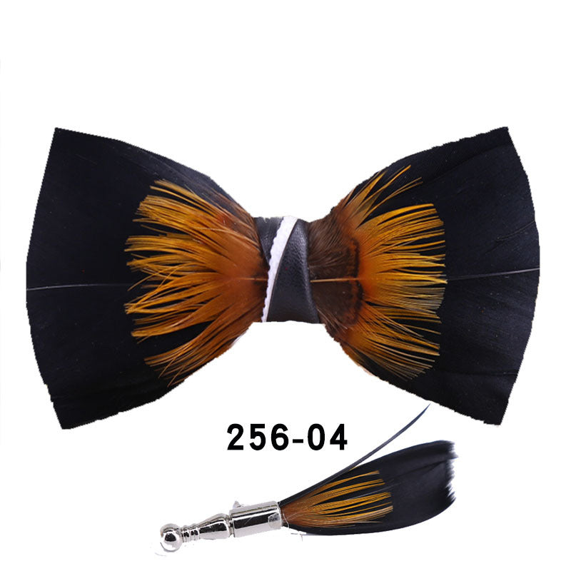 256 red feather wedding groom groomsman butterfly wedding shirt male green black bow tie and flower tie