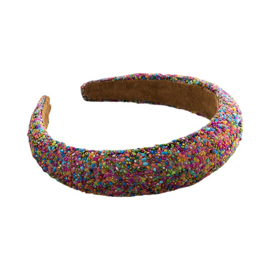 And Ming headbands Europe and the United States new sponge fashion wide-brimmed headbands for girls versatile wide-brimmed hair wash face ornament wholesale