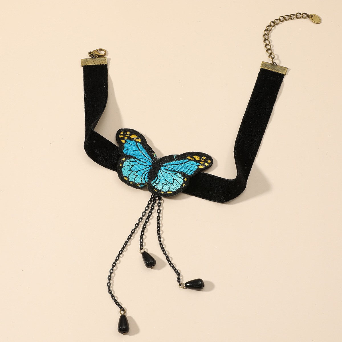 2024 New Butterfly Necklace Neck ChainClavicle Chain Short Women's Necklace Boutique Foreign Trade Jewelry Wholesale