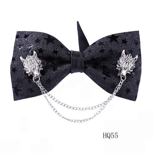 Collar flower female British college style student bow bow stewardess bank occupation bow tie shirt accessories collar flower check red