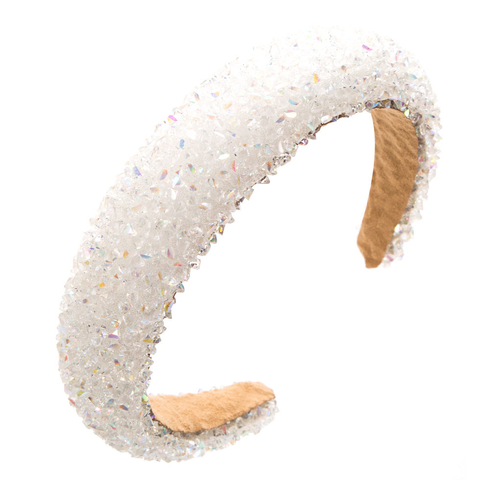 European and American new wide-brimmed resin sponge headbands, simple and versatile, temperament, fashion, prom, party hair accessories, cross-border supply