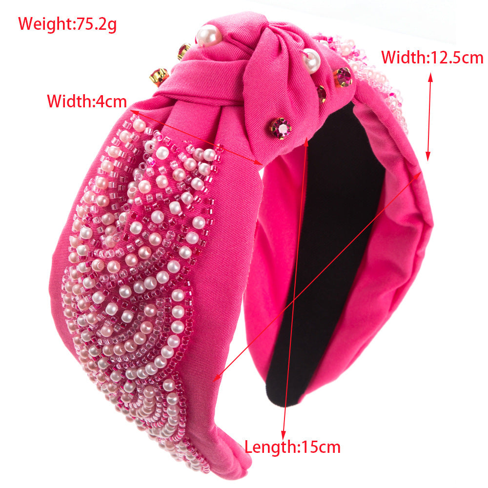 And Ming headband fashion new wide side knot high skull headband love shape to send mom Mother's Day headband