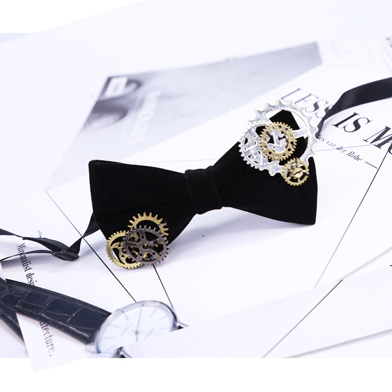 bow tie men's wedding dress bow bow Korean version of punk style performance suit versatile college style bow tie
