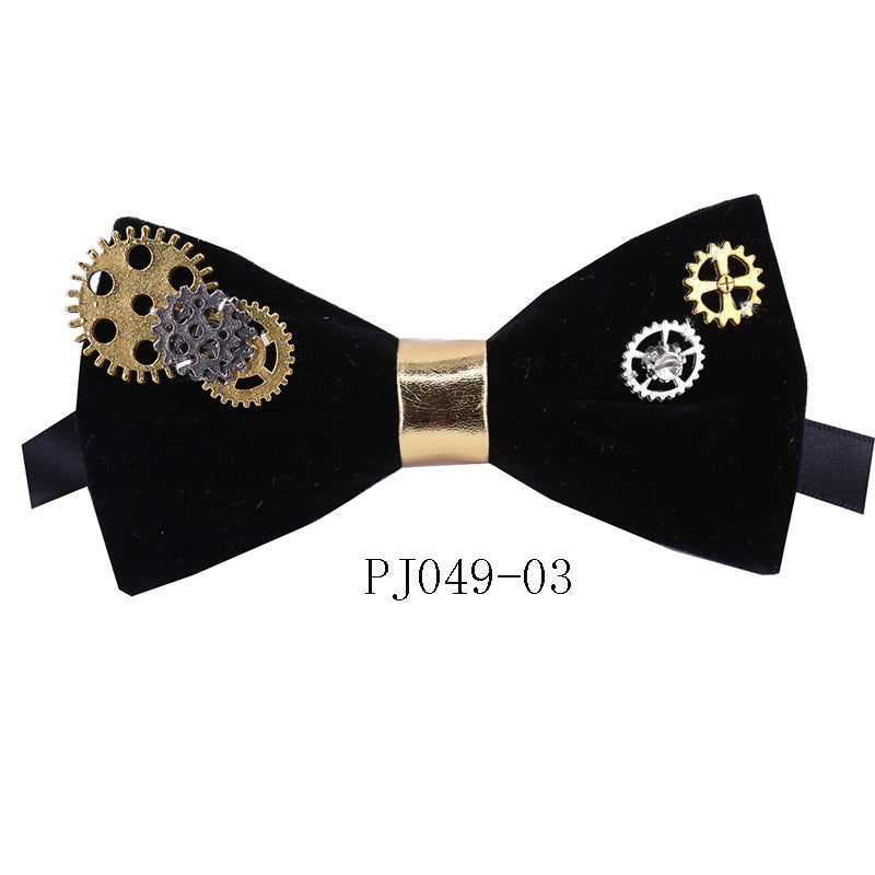 bow tie men's wedding dress bow bow Korean version of punk style performance suit versatile college style bow tie