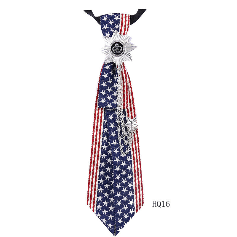Collar flower female British college style student bow bow stewardess bank occupation bow tie shirt accessories collar flower check red