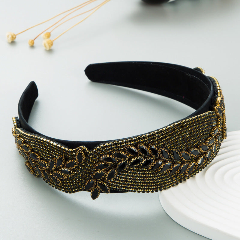 Heming headbands, women, Europe and the United States, cross-border wholesale, spot baroque retro wide-brimmed headbands, Korean high-end hair accessories