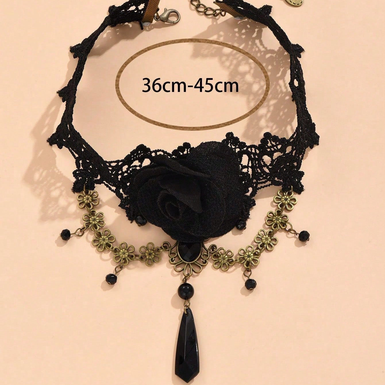 New European and American cross-border hot accessories, hot selling retro jewelry, lace pendant necklace, queen fan necklace, collar