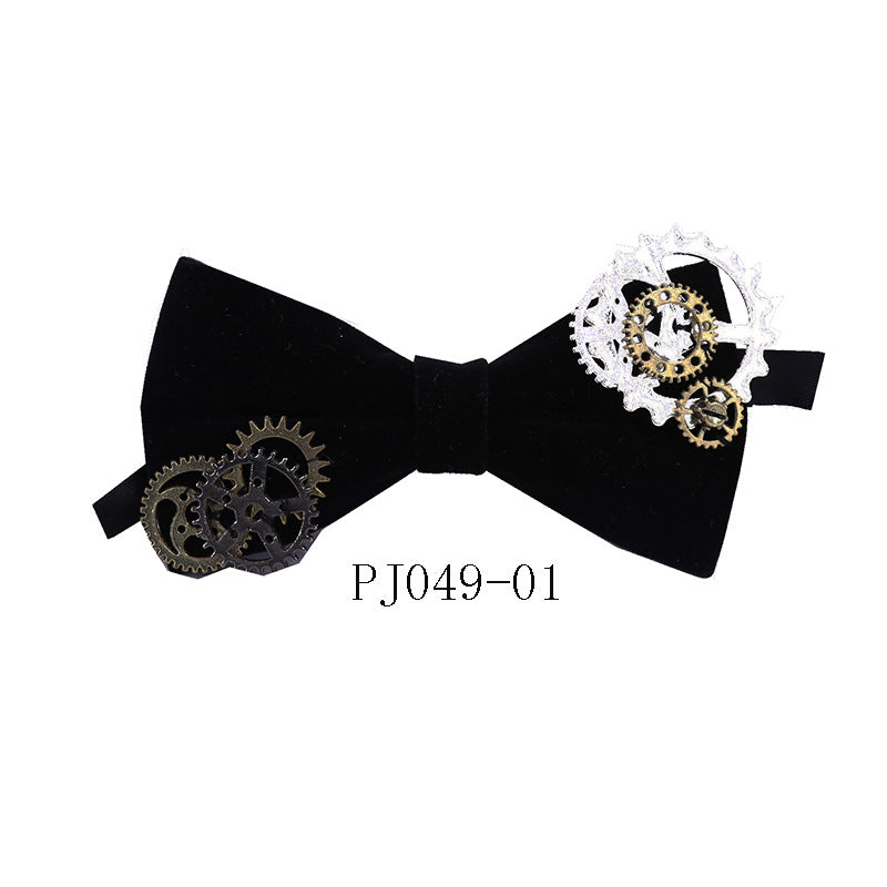 bow tie men's wedding dress bow bow Korean version of punk style performance suit versatile college style bow tie