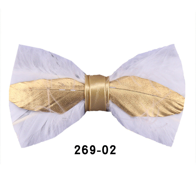 269 men's wedding banquet wedding formal wear clay pot bow Japanese and Korean business shirt casual collar flowers