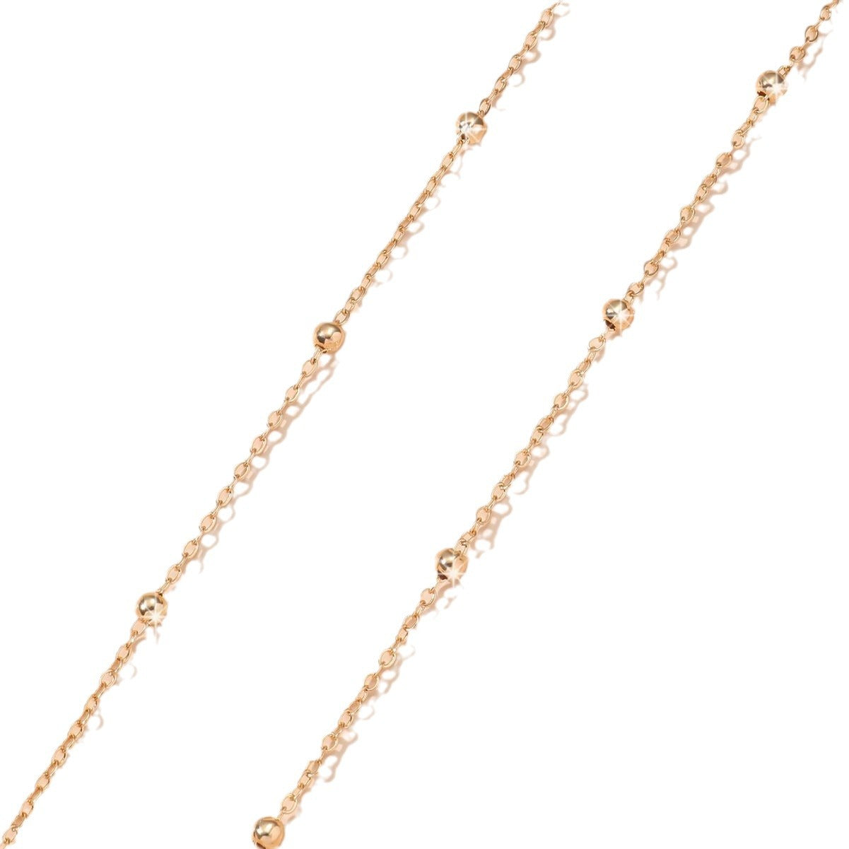 The new jewelry is fashionable, simple, gold, beaded, hollow, versatile, waist chain, temperament, personality, body chain