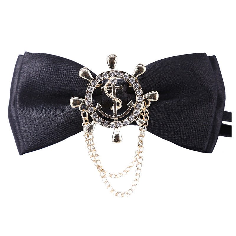 Collar flower female British college style student bow bow stewardess bank occupation bow tie shirt accessories collar flower check red