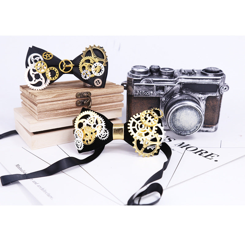 bow tie men's wedding dress bow bow Korean version of punk style performance suit versatile college style bow tie