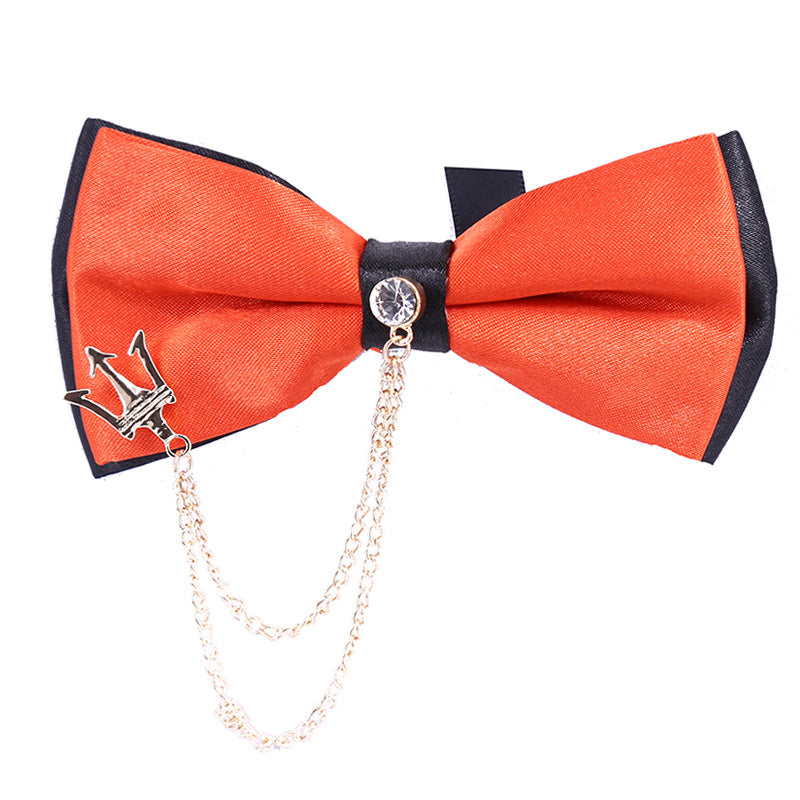 Collar flower female British college style student bow bow stewardess bank occupation bow tie shirt accessories collar flower check red