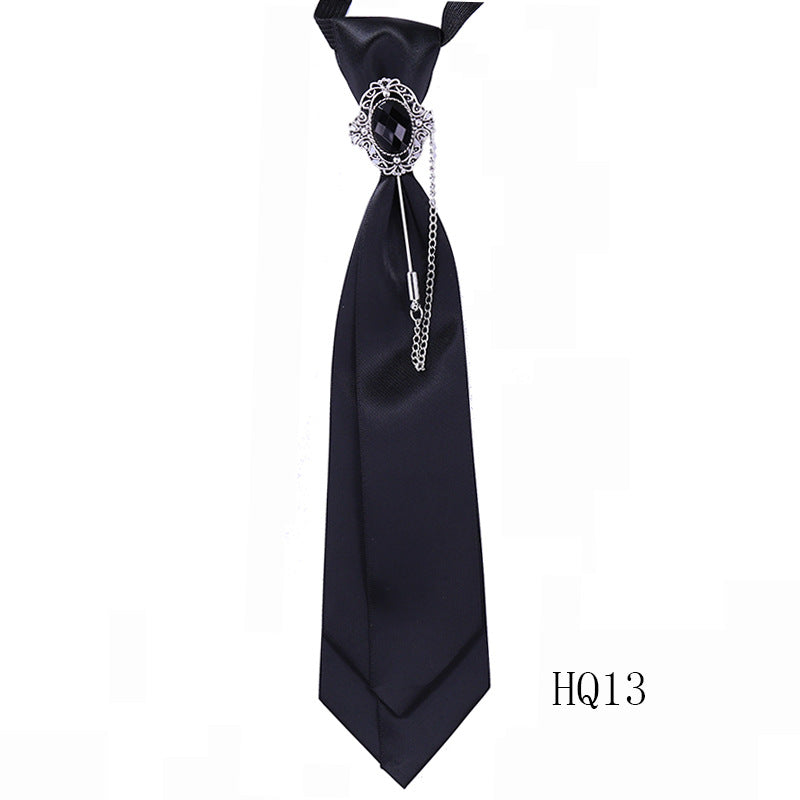 Collar flower female British college style student bow bow stewardess bank occupation bow tie shirt accessories collar flower check red