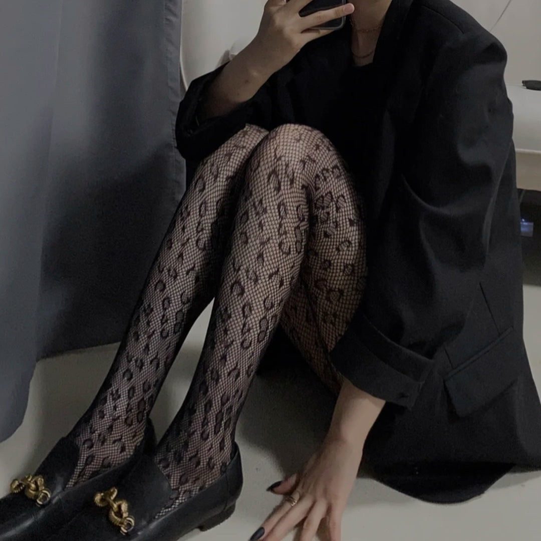 Yue Die hipsters start with the popular hollow see-through pancake pancake pantyhose WK11