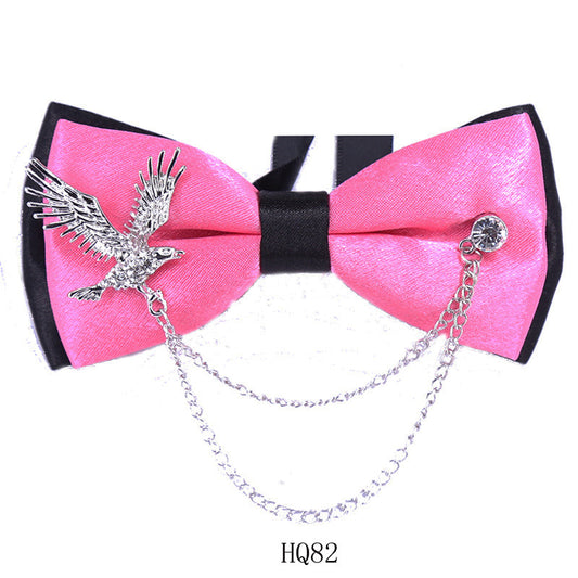 Collar flower female British college style student bow bow stewardess bank occupation bow tie shirt accessories collar flower check red