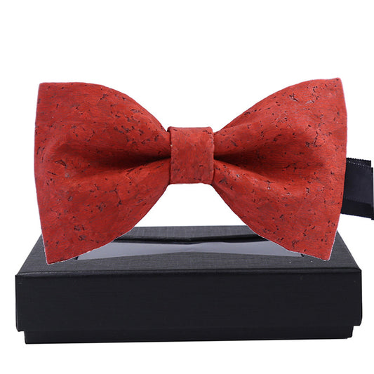 men's wood grain bow tie casual sawdust bow wedding dress host show shirt collar flower